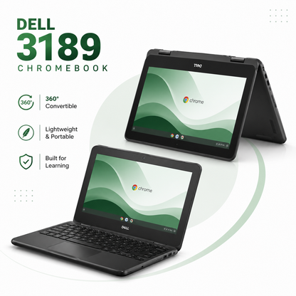 Dell Chromebook 3189 Touch x360 | 4GB RAM - 16GB Storage | Play Store Enabled | 11.6-inch HD touchscreen | Intel Processor
