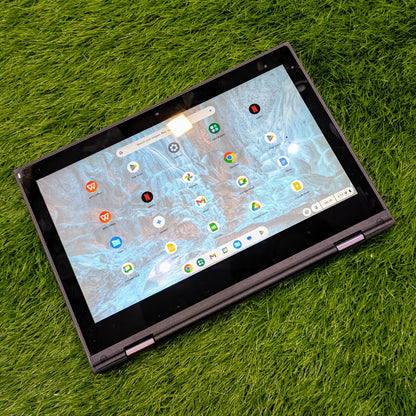 Lenovo Chromebook 300E – HD 360° Touchscreen | Gorilla Glass Protection | 4GB RAM | 32GB Storage